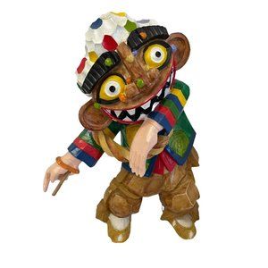 Vintage Korean Mask Dancer Talchum Doll Hand Painted 11 1/2”